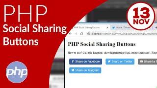 Nice and easy PHP Social Sharing Buttons for your site