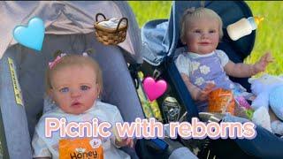 VLOG Пикник с куклами реборн/Влог с реборнами/Picnic with reborns 🩷