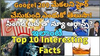 #Top 10 Interesting facts in telugu|telugu|JBNadella facts war
