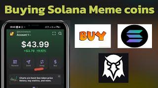 How to buy solana meme coins on Phantom wallet + Dex screener