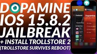 Dopamine 2.0 Jailbreak iOS 15.8.2 & Install Trollstore 2 iOS 15.8.2 | iOS 15.8.2 Jailbreak Dopamine