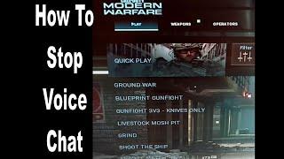 How To Disable Voice Chat In Call Of Duty Warzone - Modern Warfare #short