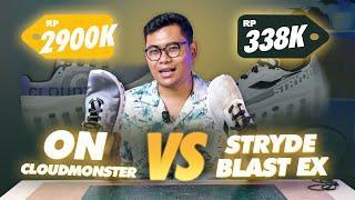 3 JUTA VS 300 RIBU? - BEDAH SEPATU ON CLOUDMONSTER VS STRYDE BLAST EX