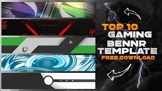 Top 10 Youtube Gaming Banner Template No Text | Free Download