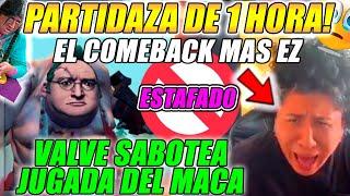 MACARIUS JUGO COMO NUNCA PERDIO COMO SIEMPREVALVE COLABORA CON LA M4FIA  PARA QUE PIERDA