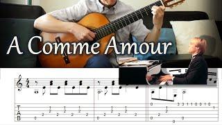 A Comme Amour (가을의 속삭임) / Richard Clayderman -  Fingerstyle Guitar | TAB