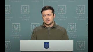 Вторжение России в Украину – это начало войны против Европы. Обращение Зеленского