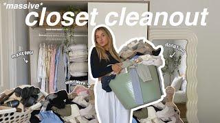 massive CLOSET CLEAN OUT & MAKEOVER ( decluttering, organizing & donating everything!! )