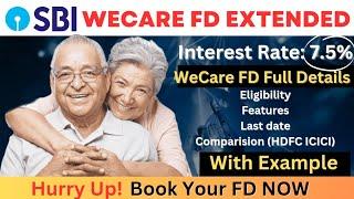 SBI wecare fd interest rate 2023 | SBI wecare fixed deposit scheme | Fixed deposit in SBI