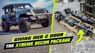 Putting Xtreme Recon Axles on our 2024 Jeep Wrangler JL Sport