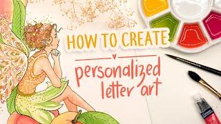 Personalized Letter Art - Made to Order Gift / How to Create your Own