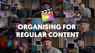 Organise FCPX for producing regular content - sharing assets across multiple projects