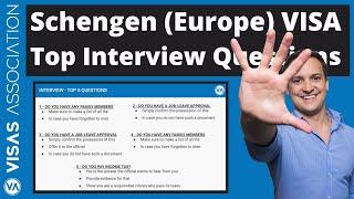 Schengen Visa - Top 5 Interview Questions and Answers