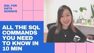 Key SQL Commands for Data Science and Analytics in 10 MIN | SQL Tutorial for Beginners | Learn SQL