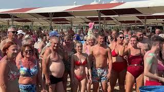 So sieht es heute in Side, Evrenseki  (Türkei) Juni 2024 aus. Strand. Meer. 4K