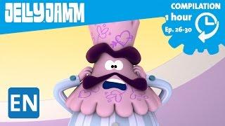 Jelly Jamm English. 1Hour Compilation (Ep.26-30) Cartoons in English for kids