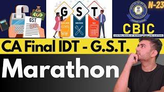 CA Final GST | Marathon Revision | November 2023