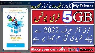 Telenor Free Internet | Telenor free internet codes |  Telenor internet package