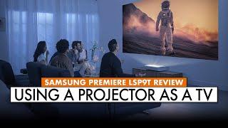 Using a PROJECTOR as a TV! SAMSUNG 4k Projector Review  Premiere 130