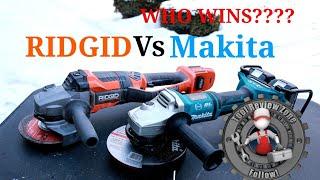 RIDGID OCTANE 7" Grinder Vs. Makita LXT 36V Grinder (Tool Duel #6) R88040B, XAG12G1