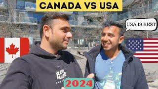 WHY USA IS BETTER THAN CANADA IN 2024 || USA VS CANADA FOR HIGHER STUDIES IN 2024 || FT.@SinghinUSA