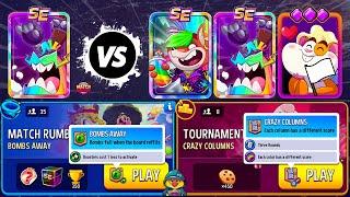 TOURNAMENT! 8 players Crazy Columns + Rainbow/ 35 players Rumble Bombs Away + Boosted