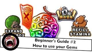 [OPTC] Beginner's Guide #2 - How to use your Gems