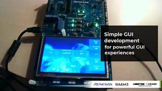 Renesas RA6M3 | White goods demo GUI built using AMETEK Crank's Storyboard