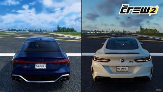 The Crew 2 | Audi RS 7 Sportback 2022 vs. BMW M8 2019 Performance and Sound Comparison