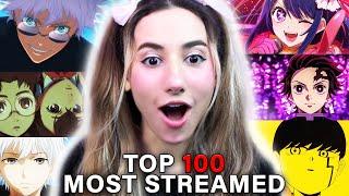 SINGER REACTS to TOP 100 MOST STREAMED ANIME OPENINGS OF ALL TIME  | MUSICIAN REACTION