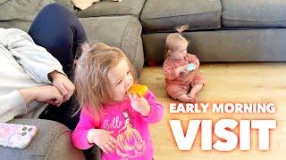 EARLY MORNING VISIT | CLOSE GAME...Did We Win? | Family 5 Vlogs