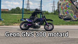 Geon GNS 300 motard на треке. Supermoto