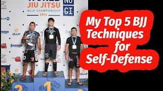 My Top 5 Self Defense Jiu Jitsu Techniques