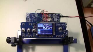 mcHF QRP transceiver "first LCD light"