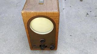 1950 Teletone TV208 7JP4 Portable TV Resurrection soooo many bad parts