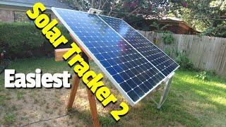 Easiest Solar Tracker Updated with Two Panels