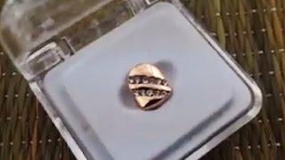 14k Rose Gold Plated Single Cap  Backslash Grillz