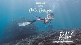 Beautiful underwater in Tulamben, Bali - Freedive with Della Dartyan and Wonderbluefreedive