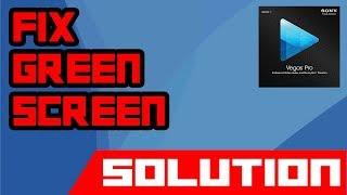 How To Fix Green Screen When Import Video File | Sony Vegas