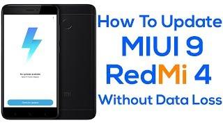 How To Update MIUI 9 In Redmi 4 Official Update In Telugu