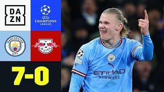 Haaland-5er-Pack & De Bruyne-Hammer: Manchester City - RB Leipzig 7:0 | UEFA Champions League | DAZN