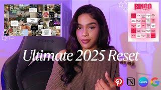 RESET & LEVEL UP in 2025: how to manifest your dream life, set goals, vision board, & more!