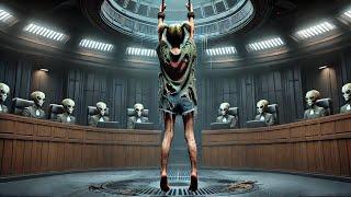 Poor 11 Year Old Human Girl Enslaved and Now Hanging to Be Tried by the Alien Council Until a Human