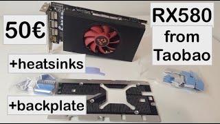 50€ RX 580 from Taobao, installing VRM and VRAM heatsinks.