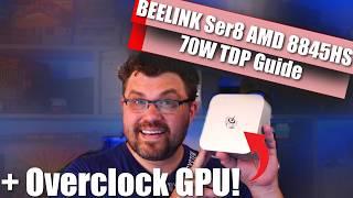 Overclock GPU + 70w TDP Guide   BeeLink SER8 AMD8845HS Review