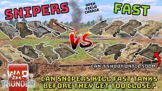 SNIPERS VS FAST TANKS - Can Snipers Stop The Swarm? - WAR THUNDER