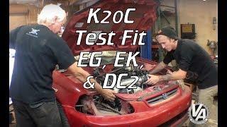 K20C1 Swap into EG, EK Civic and DC2 Integra - Test Fit