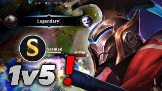 WILD RIFT PANTHEON HYPER JUNGLE 1v5 GAMEPLAY SEASON 15