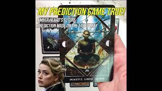 Amber Heard is still PRETENDING ... my prediction came true. #shorts #tarot #justiceforjohnnydepp