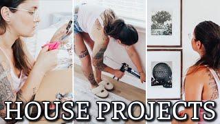 FINISHING OLD HOUSE PROJECTS | DIYs, ORGANIZING, DECORATING, & REARRANGING FURNITURE | DIY HOME